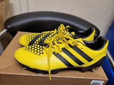 Adidas Incurza SG Bright Yellow/ Core Black Rugby Boots Size UK 9
