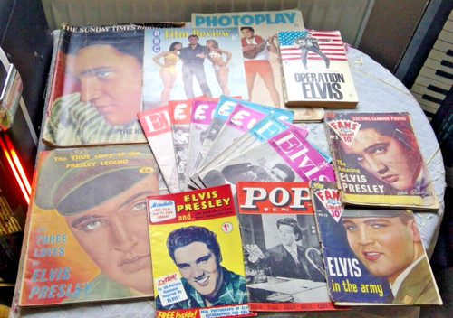 Elvis magazines and 1 - elvis,