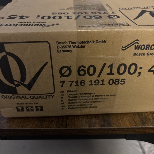 Worcester 7716191085 flue bend - 7716191085,