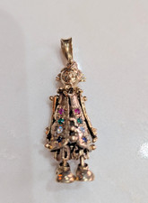 9ct Gold Clown Pendant With A