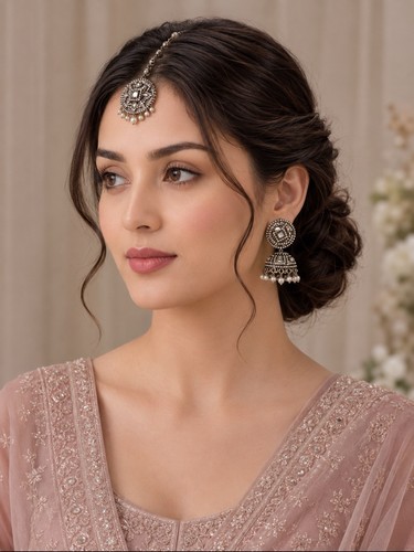 Silver gold jewellery set - set, |