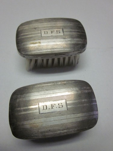 Pair antique sterling - pair,