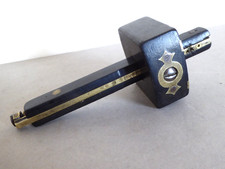 Vintage Mortise Gauge Ebony & Brass Carpenter's Tool