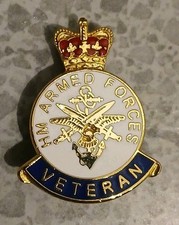 Toye Kenning & Spencer British Armed Forces Veterans Enamel Pin Badge Regd Des