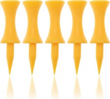 Plastic Castle Golf Tees - Graduated - Yellow (45mm) Bag of 50 Tees