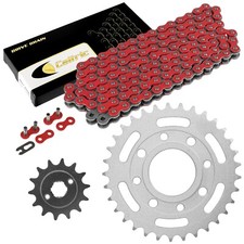 Red Drive Chain And Sprocket