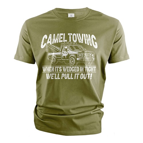 Men funny camel towing - camel,
