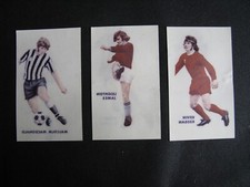 SHREDDED WHEAT LETRASET IRON ON TRANSFERS FOOTBALLERS X 3 - CIRCA 1973
