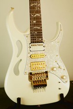 Ibanez PIA Steve Vai Guitar With Sustainiac Pro Sustainer White
