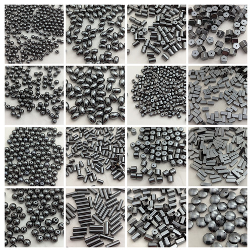 Hematite gemstone beads tube - hematite, beads,