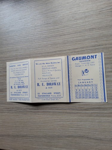Cinema flyer booklet - cinema,