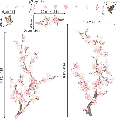 Cherry blossom wall stickers - cherry,