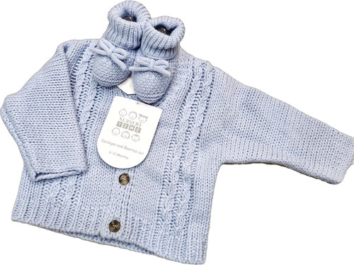 Baby boys blue chunky knitted - baby,