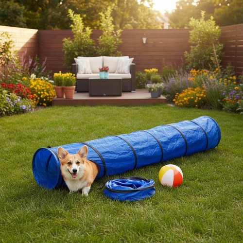 Dog agility tunnel - dog,