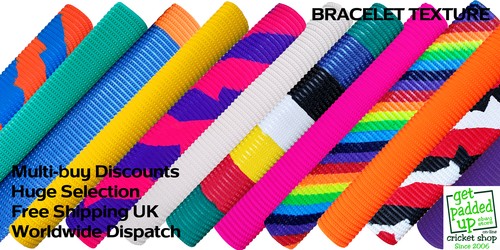 Cricket bat grips bracelet - bat,