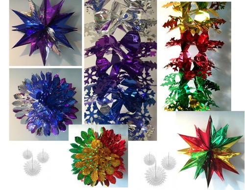 Christmas foil hanging wall - christmas,