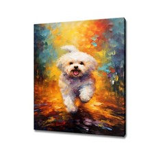 Bichon Frise Dog Animal Canvas