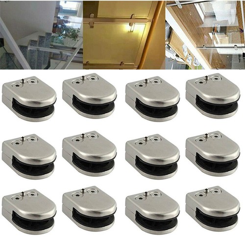 12x glass clamp stainless - 12x,