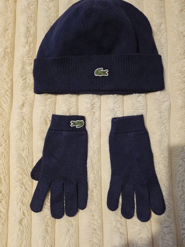 Lacoste navy beanie and - lacoste🐊navy,
