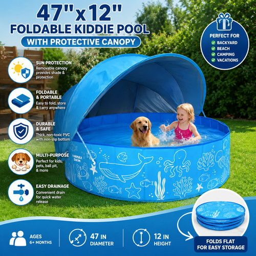 Foldable dog pool - foldable, pool,
