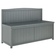 Outsunny wood storage bench - wood,