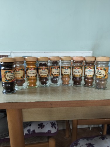 Schwartz vintage spice jars - spice,
