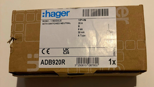 Hager adb920r rcbo - hager,