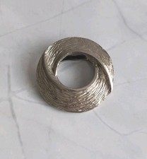 Scarf Ring/Clip Silver Tone
