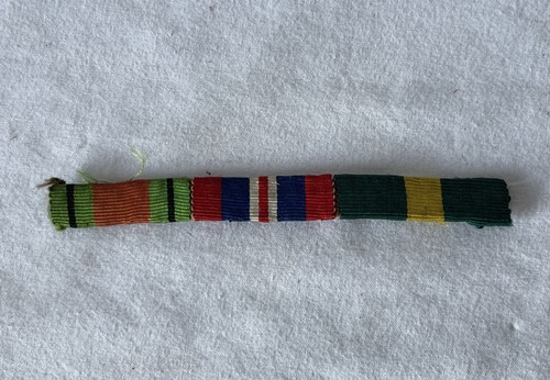 Vintage medal ribbon bar - ribbon, ww2