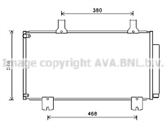 Ava aircon condenser for - aircon, honda
