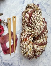 Hand Spun Art Yarn Knitting