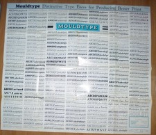 MOULDTYPE LETTERPRESS TYPE