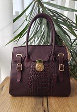 Leather Handbag, Top handle