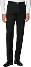 Mens Black Formal Trousers Security Office Workwear Dress Pants Business Suite