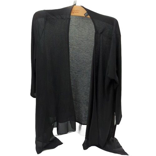 Notations black open front - black,
