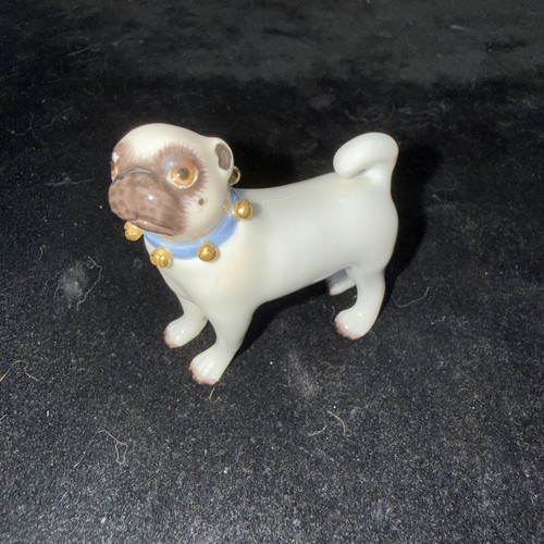 Meissen pug dog - meissen,