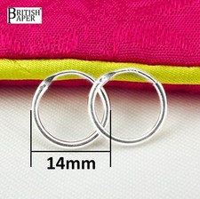 925 sterling silver hoop - sterling,