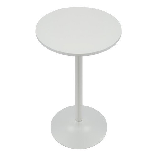Tall round white wooden - round,