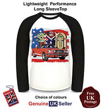 Mustang Fastback T Shirt, Long Sleeve, Mustang Fastback T Shirt, Men's Top, 