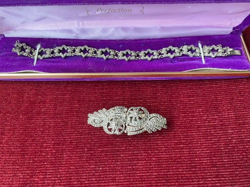 Vintage silver marcasite - vintage,