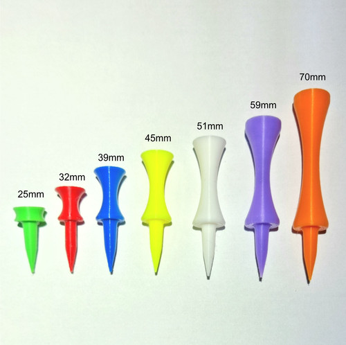 Plastic castle golf tees - golf,