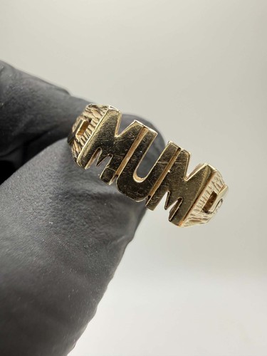 9ct mum ring - 'mum',