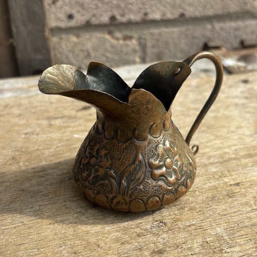 Antique hammerd copper jug - antique,