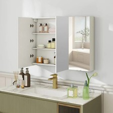Bathroom Cabinet with Mirror Frameless Wall Mounted Mirror Medicine Cabinet
