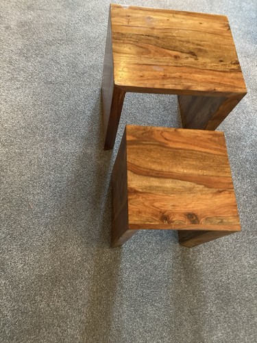 Solid sheesham nest tables - solid, of