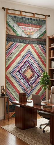 Ethnic door décor curtain - 90",