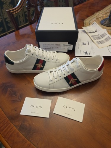 Gucci ace bee embroidered - gucci,