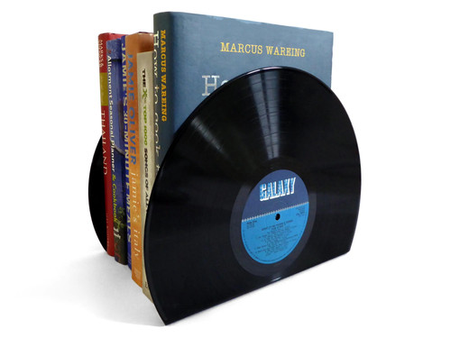 Bookends made from vinyl - bookends,