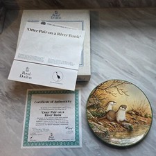 Royal Doulton Otter pair on a