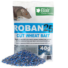 Roban25 Cut Wheat Grain Mouse & Rat Poison | Strongest Available | Rodent Killer